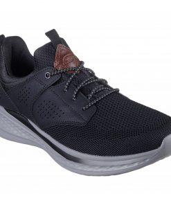 Skechers Men's Relaxed Fit: Slade - Breyer Shoes - حذاء سكيتشرز ريلاكس فيت: سلاد للرجال لون أسود