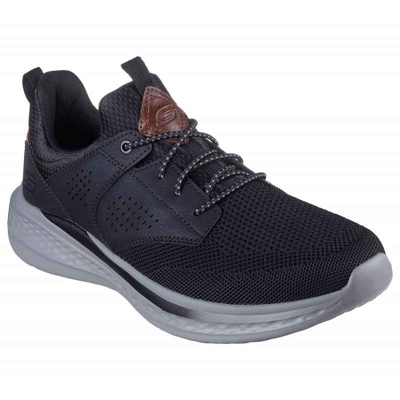 Skechers Men's Relaxed Fit: Slade - Breyer Shoes - حذاء سكيتشرز ريلاكس فيت: سلاد للرجال لون أسود