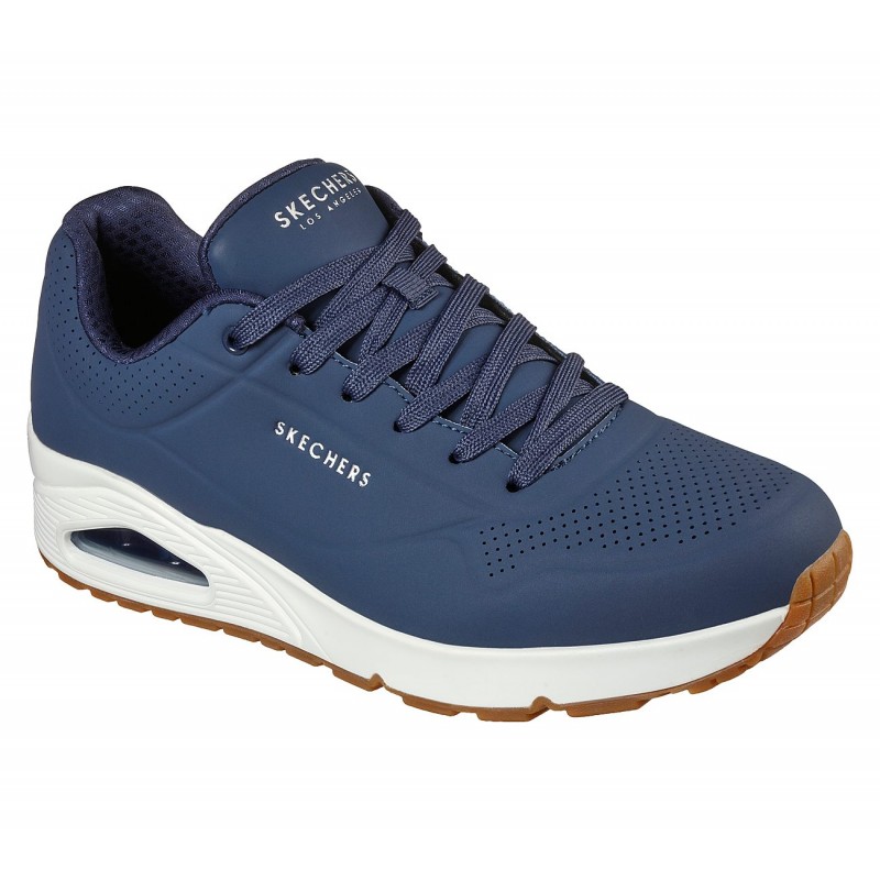 Skechers Men's Uno - Stand On Air Shoes - حذاء سكيتشرز أونو ستاند اون اير للرجال لون كحلي