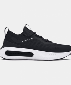 Under Under Men's UA Phantom 4 Shoes- حذاء اندر ارمور فانتوم 4 للرجال لون أسود ونعل أبيض