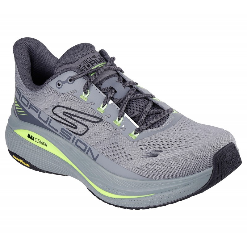 حذاء سكيتشرز ماكس كوشينينغ للرجال لون رمادي -Skechers Men's Max Cushioning Propulsion Shoes