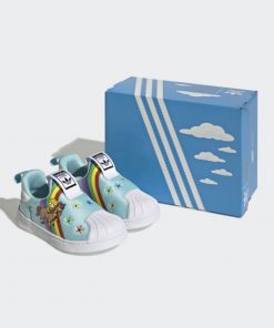 adidas Unisex Kids' Superstar 360 Shoes- حذاء اديداس سوبر ستار 360 للأطفال لون أزرق
