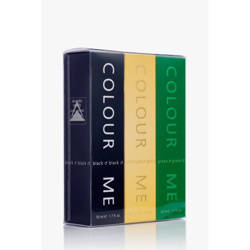 Colour Me Black Gold Green 3×50ML