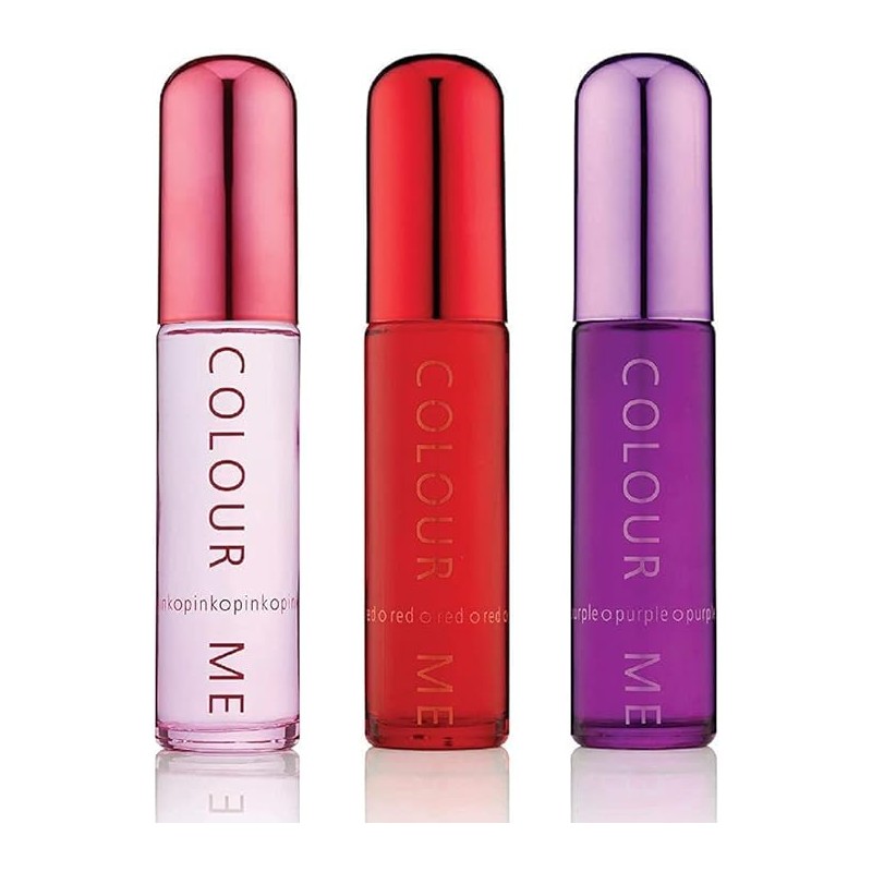 Colour Me Pink Red Purple 3×50ML