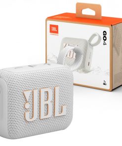 JBL Go 4 Ultra-Portable Bluetooth Speaker-سماعة بلوتوث JBL-GO-4 من جى بى ال لون أبيض