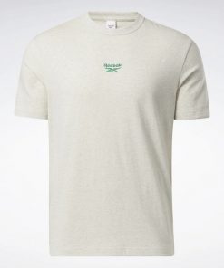 Reebok Unisex  Classics Small Vector T-Shirt- تيشيرت ريبوك كلاسيك سمول فيكتور للجنسين لون طحيني