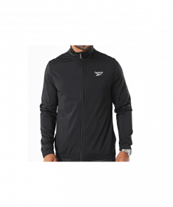 Reebok Unisex' Identity Small Logo Track Jacket -Black