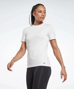 Reebok Women's ID Train Speedwick Short Sleeve T-Shirt – White