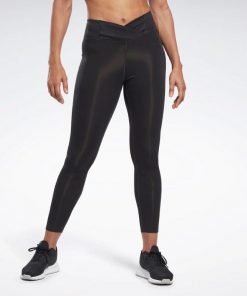 Reebok Women's Workout Ready High Rise Tight Night Black- بنطلون ضيق رياضي من ريبوك للنساء لون أسود