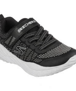 Skechers Kids' Nitro Sprint - Karvo Shoes- حذاء سكيتشرز نيترو سبيرينت للأطفال لون أسود ونعل أبيض