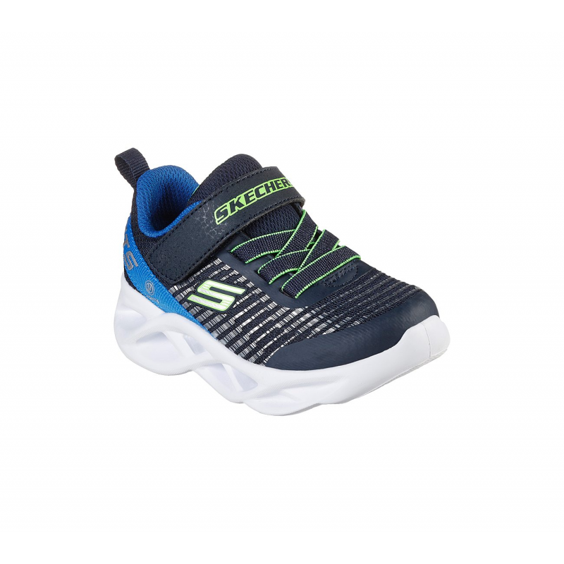 حذاء بأضواء تويستي برايتس - نوفلو للأطفال لون كحلي- Skechers Boy's Twisty Brights - Novlo Shoes