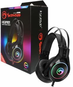 سماعة رأس ستيريو للألعاب من مارفو لون أسود- Marvo HG8901 3.5mm Stereo Gaming Headsets with Mic