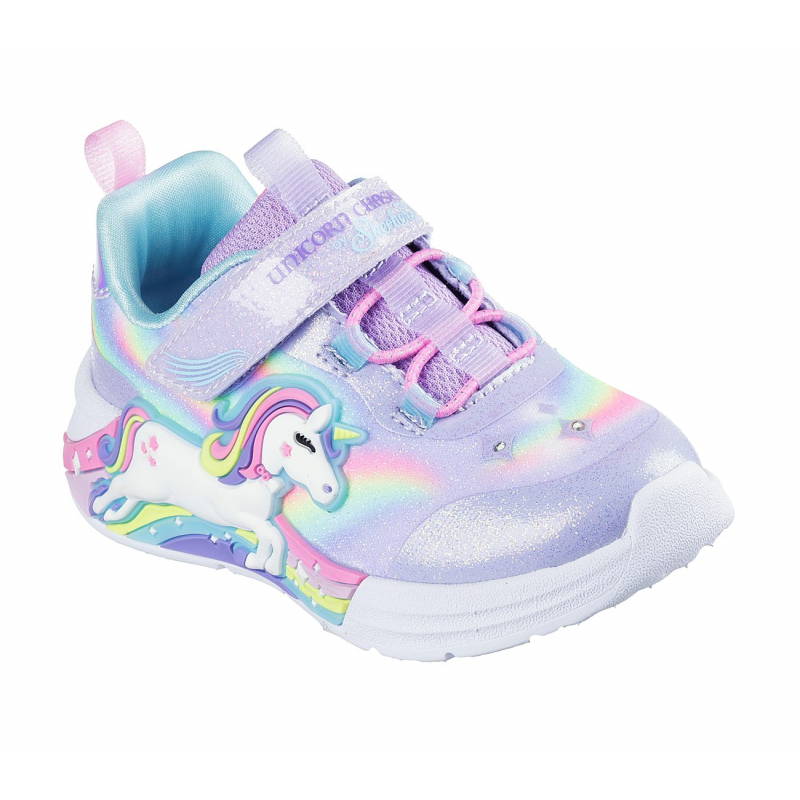 Skechers Kids' S Lights-Unicorn Chaser Shoes