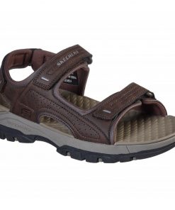 Skechers Mens' Relaxed Fit: Tresmen - Garo Sandal- صندل سكيتشرز ريلاكس فيت للرجال لون بني محروق ‏
