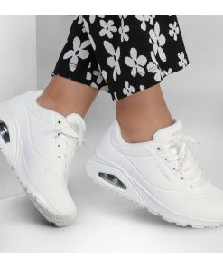 حذاء سكيتشرز أونو – ستاند اون اير للنساء لون ابيض- Skechers Women's Uno - Stand on Air Shoes