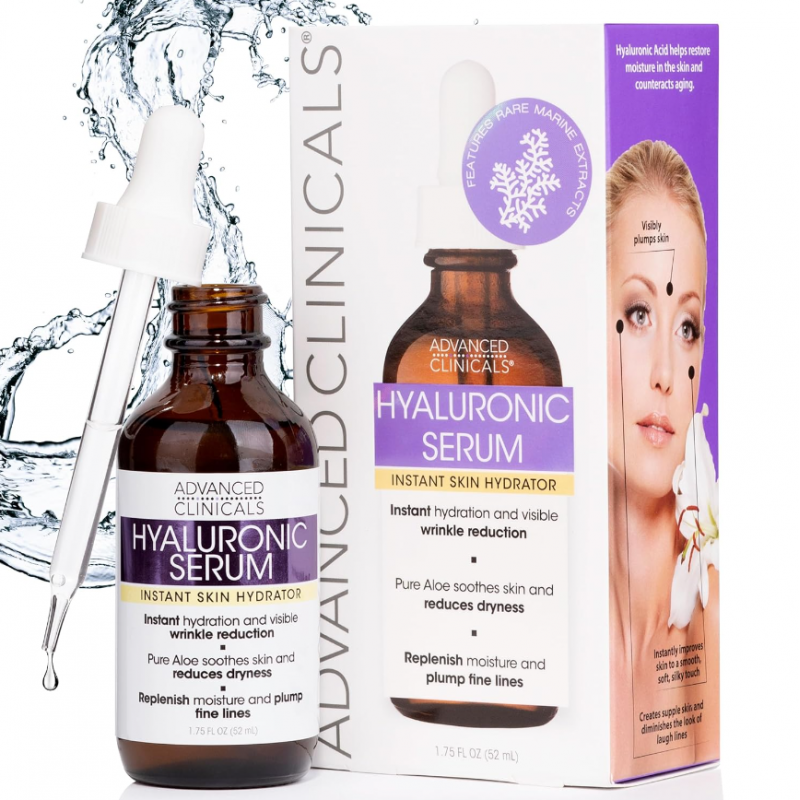 سيروم الهيالورونيك للبشرة من أدفانسد كلينيكال 52 مل -Hyaluronic Serum By Advanced Clinicals 52ML