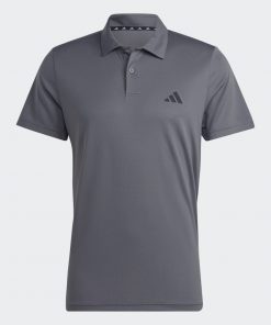 adidas Men's Train Essentials Training Polo Shirt-Grey
