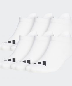 adidas Unisex' Ankle Socks (6 Pairs) - White