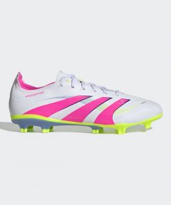adidas Unisex' Predator League Firm/Multi-Ground Cleats- White