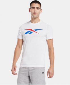 Reebok Graphic Series Vector T-Shirt تيشيرت ابيض من ريبوك للرجال