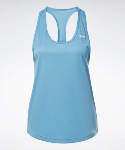 تيشيرت (حفر) ريبوك ورك اوت مش تانك للنساء لون أزرق - Reebok Women's Workout Ready Mesh Back Tank Top- Blue