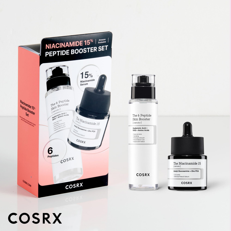 طقم كوزركس (جل مرطب + سروم) COSRX 96% Snail MucinPeptide Booster Set