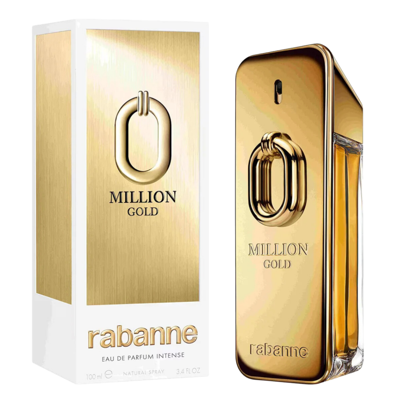 عطر مليون جولد او دي بيرفيوم من باكو رابان للرجال سعة 100 مل - Million Gold Eau de Parfum Intense By Paco Rabanne For Men 100ML
