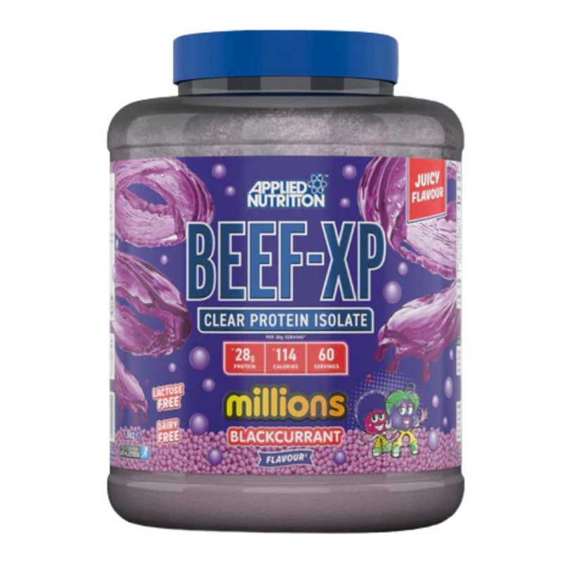 BEEF-XP Clear Beef Protein Isolate 1.8kg (60 Servings) Millions Blackcurrant Flavor