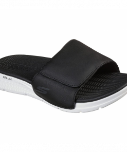 Skechers Mens' GO Consistent - Watershed Sandals- شبشب سكيتشرز جو كونستينت للرجال لون أسود ونعل أبيض