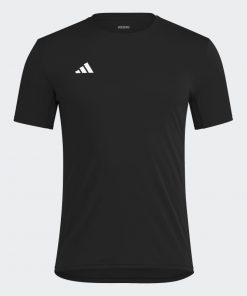 adidas Mens' Adizero Essentials Running Tee - Black