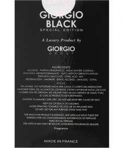 Giorgio Men's Black Special Edition EDP Spray by Giorgio 100ml- عطر جوجيو بلاك للرجال 100 مل