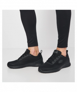 حذاء سكيتشرز سكيتش اير دياناميت بليتون للرجال لون أسود ونعل أسود- Skechers Men's Skech-Air Dynamight - Bliton Shoes