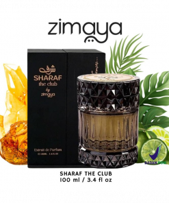 عطر شرف ذا كلوب اكستريت من زيمايا افنان للجنسين حجم 100 مل - Sharaf The Club Extrait EDP By Zimaya Afnan For Unisex 100ML