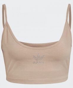 adidas 2000 Luxe Bra Top - Beige صدرية اديداس 2000 لوكس للنساء لون بيج