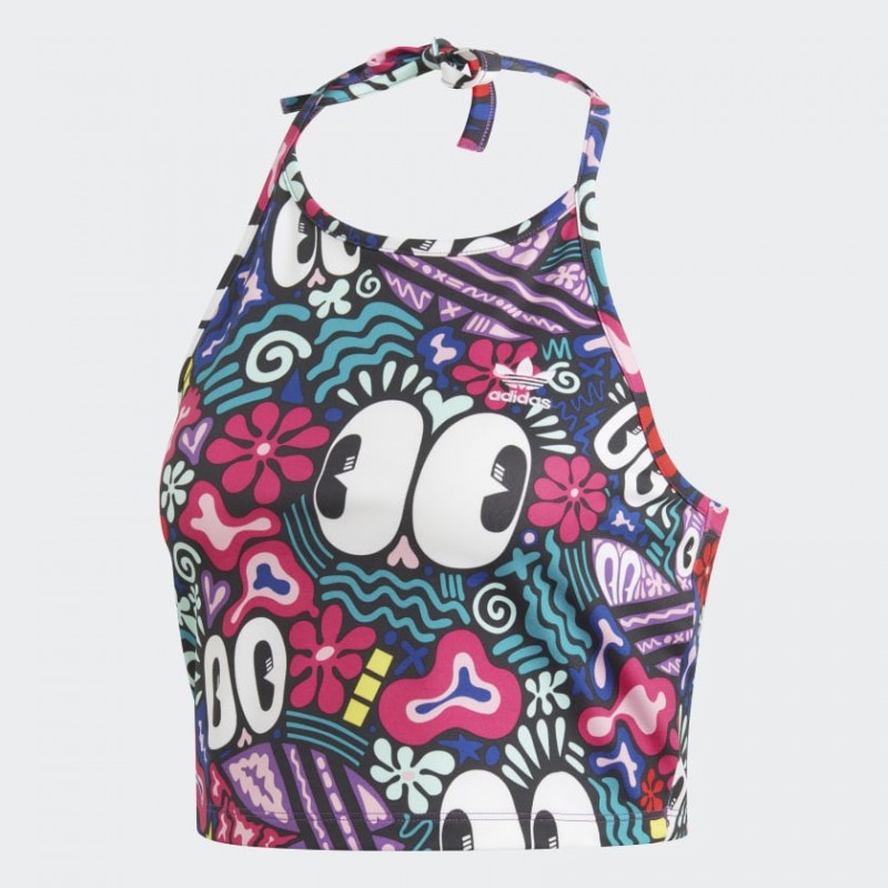 adidas Womens' Cropped Tank Top- توب تانك اديداس كروبد للنساء بألوان متعددة