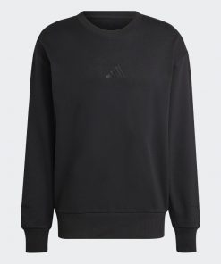 Adidas Mens' ALL SZN French Terry Sweatshirt- Black