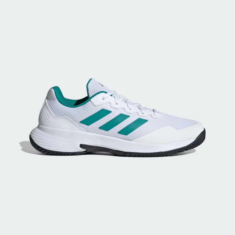 adidas Mens' Gamecourt 2.0 Tennis Shoes - White