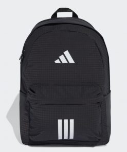 adidas Unisex' Essentials 3 Stripes Backpack - Black