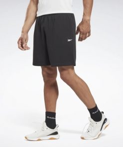 شورت ريبوك فرينش تيري للرجال لون أسود - Reebok Men's Training French Terry Shorts - Black