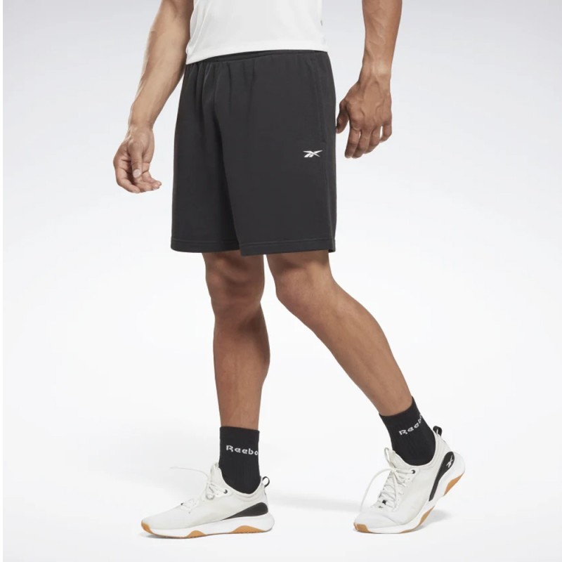 شورت ريبوك فرينش تيري للرجال لون أسود - Reebok Men's Training French Terry Shorts - Black