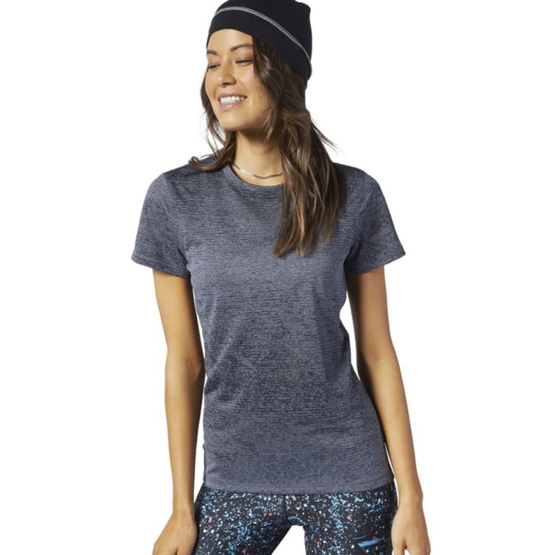 تيشيرت ريبوك ار بي كي راننيغ للنساء لون رمادي - Reebok Women's Rbk Running T-Shirt - Grey