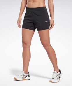 Reebok Women Epic Short 2-In-1- شورت ريبوك تدريب للنساء لون أسود