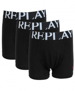 Replay Kids' RJ038 3PP Boxer- Black