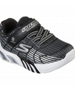 Skechers Kids' S Lights: Flex-Glow Elite Shoes - حذاء سكيتشرز فليكس جلو ايليت للأطفال لون أسود