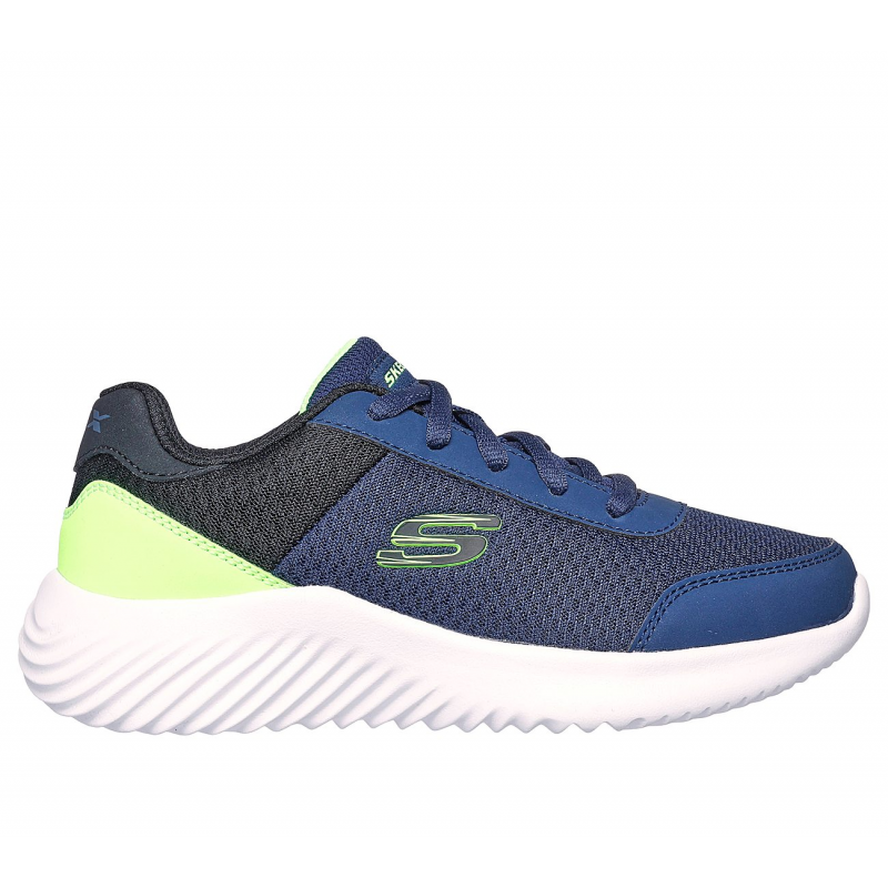 Skechers Kid's Bounder Shoes -حذاء سكيتشرز باوندر للأطفال لون كحلي ونعل أبيض