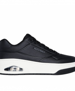 Skechers Men's Uno Court Shoes - حذاء سكيتشرز أونو- كورت للرجال لون اسود ونعل أبيض
