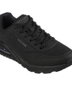 Skechers Men's Uno - Stand On Air Shoes - حذاء سكيتشرز أونو ستاند اون اير للرجال لون أسود