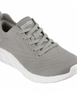 Skechers Women's BOBS Sport B Flex Lo - Graceful Stride Shoes - حذاء سكيتشرز بوبس سبورت بي فليكس للنساء لون زيتي فاتح ونعل أبيض