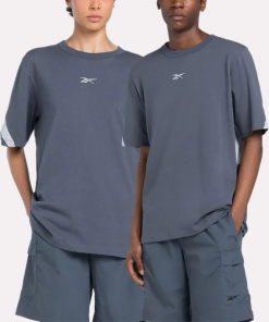 تيشيرت ريبوك كلاسيك براند بروند للجنسين لون أزرق- Reebok Unisex' Classic Brand Proud T-Shirt