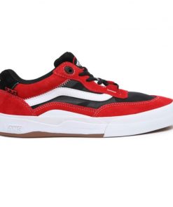 حذاء فانز ويي فييي للرجال لون أحمر ونعل أبيض- Vans Mens' Wayvee Shoes